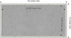 Amanti Art Silver Framed Magnetic Board 13x25 Small Vision Board for use with Magnets, 100% Metal Sheet to Display Items as Office Decor or for Home Organization in mudroom, Kitchen or Kids Room