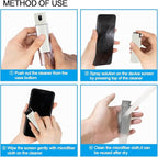 walrfid Car Screen Cleaner Spray, Electronic Touchscreen Mist Cleaning Brush Kit for TV, Laptop, iPad, iPhone, Cellphone, MacBook Pro, Tablet, PC, Computer, Monitor, LCD Screens, Eyeglasses - Cream
