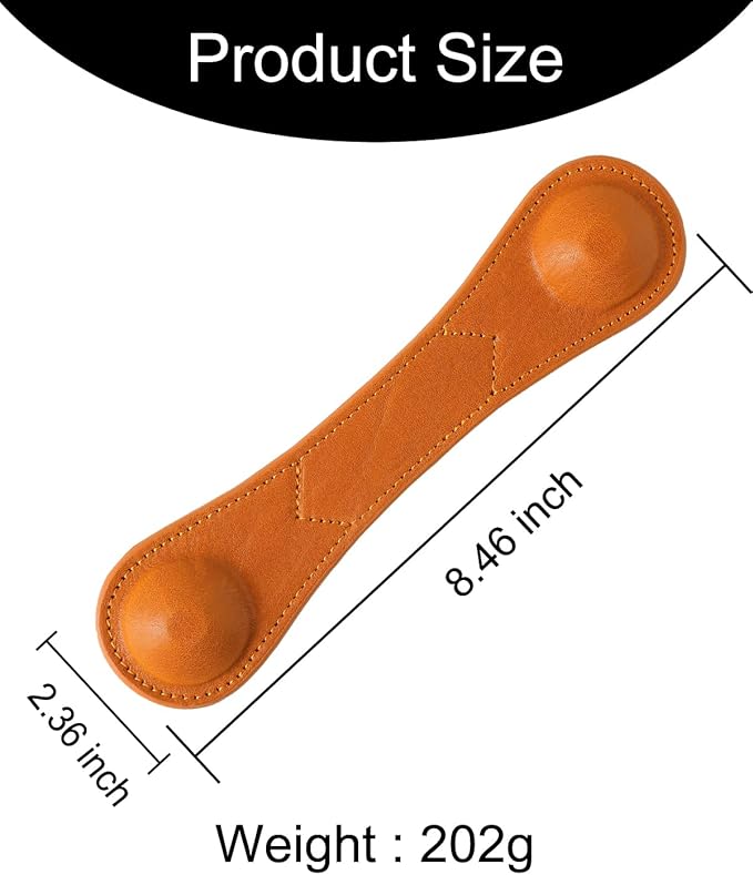 Weighted Bookmark - Leather Book Page Weight Book Weights Holder for Hands-Free Reading Paper Weights for Cookbooks Crafts Music Books (01Camel)