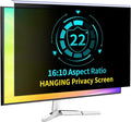 DEJIMAX 22 Inch Computer Privacy Screen for 16:10 Computer Monitor, Anti-Blue Light Monitor Privacy Screen Filter, Anti-UV Computer Shield, Hanging Type