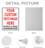 Custom Sign Personalized Custom Metal Sign, Customize For Office, Business, Workplace, Office, Home, Delivery Signs 12x16