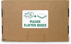 SmartSign Please Flatten Boxes Recycle Label | 7" x 10" Laminated Vinyl Sticker, Made in USA