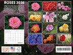 Rose Calendar 2026 Monthly Wall Calender 12 Month | American Made In The USA