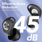 Ear Plugs for Sleeping Noise Cancelling, Ultra-Soft Silicone Ear Plugs for Sleep, 45dB Reusable Noise Cancelling Ear Plug Hearing Protection for Study/Work/Concert, EarPlugs with Case & 8 Eartips
