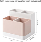 Poeland Desktop Storage Organizer Pencil Card Holder Box Container for Desk, Office Supplies, Vanity Table