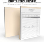 Custom 8.5" x 11" Carbonless NCR Books in 2-Part Duplicate Invoices, Receipts, Work Orders, Sales Orders, Purchase Orders, Estimates, Quote Forms with Your Company/Business Name (100 Sets)