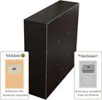 OSCHF 9-Cube Storage Shelf Bookcase - Wooden 3-Tier Free Standing Open Bookshelf for Home and Office, Organizer Cabinet in Black