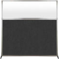 Versare Hush Screen Portable Room Divider | Workstation Wall Divider | Freestanding Privacy Hush Panels | Frosted Windows | Fabric Office Divider Screen | Great for Room Separation