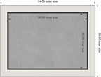 Amanti Art Silver Framed Magnetic Board 26x34 Medium Vision Board for use with Magnets, 100% Metal Sheet to Display Items as Office Decor or for Home Organization in mudroom, Kitchen or Kids Room