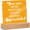 Motivational Gifts for Women, Inspirational Quotes Office Desk Decor Acrylic Sign 4x4 Inch, Appreciation Mental Heath Gifts for Coworker Best Friend, Desk Decorations for Women Office Room