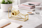 Gold Desktop Tape Dispenser Metal Wire Tape Holder