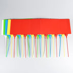 100 Plastic Tags Shipping Tags Water Proof Tags for Labeling Shipping Labels Security Seals Writable Marker Ties Hanging Tags Storage Tag with One Marker Pen (Mixed 5 Color)