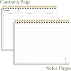 Weekly Productivity Planner - 8.5" x 11" Dashboard Desk Notepad Has 6 Focus Areas to List Tasks for Goals, Projects, Clients, Academic or Meal-Organize Your Daily Work Efficiently, 54 Weeks, Green