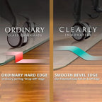 Exclusive Beveled Edge Glass Chair Mat for a Smooth Glide and Easy Roll On/Off by Clearly Innovative, Ultimate Office Chair Mat for Carpet or Hardwood Floor, 45x53