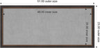 Amanti Art Black Framed Magnetic Board 23x51 Oversize Vision Board for use with Magnets, 100% Metal Sheet to Display Items as Office Decor or for Home Organization in mudroom, Kitchen or Kids Room