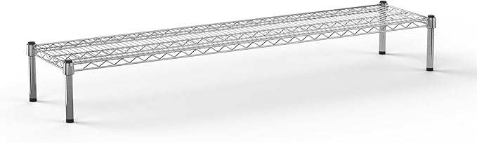 Regal Altair 14''W x 60''L x 8''H Chrome Plated Wire Dunnage Rack | Off The Floor Storage