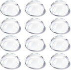 12 Pcs Crystal Dome Magnifying Paperweight, 6X Dome/Paperweight Magnifier Clear Distortion-Free Optics Convex Lens Set for Physics Classroom Home Decor, Paper Weights for Outdoor Events, 1.6inch
