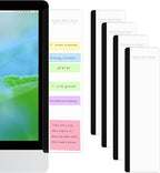 Monitor Memo Board - Multifunction Computer Monitor Memo Board Transparent Monitor Side Panel Creative Desktop Memo Board Easy to Use Suitable for Home Office Desktop Left and Right (4 pcs)