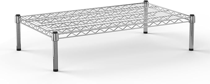 Regal Altair 21''W x 36''L x 8''H Chrome Plated Wire Dunnage Rack | Off The Floor Storage