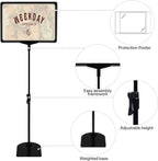 BUTUNITA Sign Holder Stand 8.5x11 Inch for Floor Table, Adjustable Tabletop Sign Holder Floor Poster Stand, Vertical & Horizontal View (Black,8Pcs)