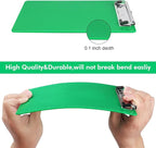 TFDLCG zm Green Clipboard with Pen Holder,Plastic Clipboard Standard Letter A4 Size,Heavy Duty Clip Boards 8.5x11,Cute Hanging Clipboards for Women Kids Students School Office Home
