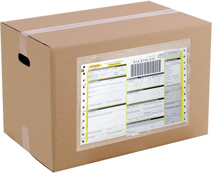 RyhamPaper Packing List Envelopes, Clear 7.5" x 5.5" Self Adhesive Shipping Labels Envelope Pouches (800 Pack)