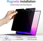 Peslv Magnetic Privacy Screen for MacBook Air 15 Inch (2023-2025, M2 M3 M4) - A2941 A3114 A3241, 15inch Removable Matte Anti Blue Light Glare Filter for Mac Air 15.3" Laptop Computer