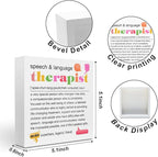 Speech Therapist Gift, Speech Therapy Gifts Wood Box Sign, Speech Pathologist Gifts, SLP Gifts Appreciation Gifts, Office Home Desk Cubicle Table Shelf Decor, Speech Therapist Gifts for Women
