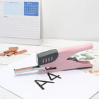 XiowDow Pink Stapler Cute Plier Staplers for Desk Hand Held Desktop Stapler Effortless Heavy Duty Staplers for Standard Staples School Office Supplies Paper Folder
