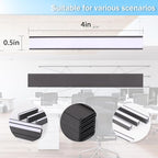 Eeoyu Magnetic Label Holders with Magnets Magnetic Data Card Holders with Clear Plastic Protectors for Metal Shelf, Whiteboard, Set of 30 (0.5 x 4 Inch)