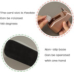 Basics Desktop Tape Dispenser, Office Desk Tape Dispenser, Heavy Duty Desk Accessories Office Tape Dispensers, Weighted Non-Skid Base,Ideal for Home, Office, School, or Business (Space Silver)