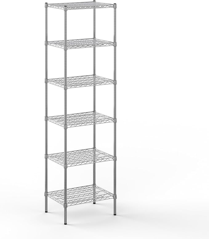 Regal Altair 18" Deep x 24" Wide x 86" Height Wire Shelving Kit | 6-Tier | NSF Commercial Storage Rack Unit