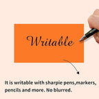 STARLIBOO Colored Labels Stickers 3 x 2 Inch, Removable Rectangle Moving Labels, 250Pcs Garage Sale Price Stickers, Adhesive Moving Labels for Boxes(Orange)