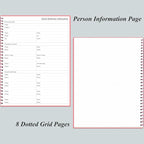 Daily Planner Undated - A4 To Do List Notebook Hourly Schedules, Spiral Appointment Planner for Women and Men,PVC Hardcover, Inner Pocket, Elastic Closure, 8.5" x 11", Pink