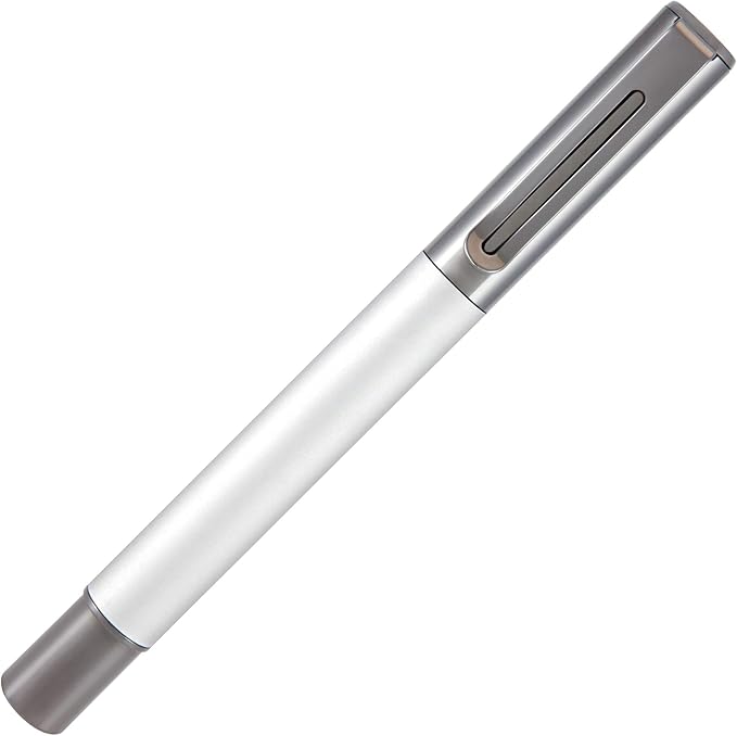 Monteverde USA Ritma Fountain Pen in Silver – Extra Fine Nib, Precision JoWo Stainless Steel, Refillable Ink Cartridge/Converter – Ideal for Professionals & Artists