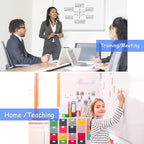 DEVELOP Large Magnetic Dry Erase White Board 60 x 36 Inches, Wall-Mounted 5' x 3' Whiteboard for Home Office School, Silver Aluminium Frame with Detachable Marker Tray, 4 Markers 1 Eraser 4 Magnets