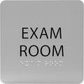 ADA CENTRAL SIGNS - 6" X6" Exam Room Sign - ADA Compliant Tactile Graphics Grade 2 Braille Text Acrylic Wall Signs - Educational Institution Directional Assistance Test Center Door Sign for Schools