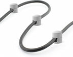 ICONIT Cable Anchors for Desk Organization White | Premium Aluminum Cord Organizers | Charger + Cable Management Clips for Home & Office | Stylish, Sturdy, & Functional | (3 Pack)