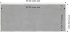 Amanti Art Silver Framed Magnetic Board 21x49 Oversize Vision Board for use with Magnets, 100% Metal Sheet to Display Items as Office Decor or for Home Organization in mudroom, Kitchen or Kids Room