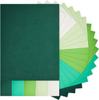 Sinmoe 100 Sheets 5 Shades Cardstock Paper 8.5 x 11 Inches 180gsm Solid Core Printer Paper for Scrapbooking DIY Arts Crafts Making Office Home Supplies (Green Series)
