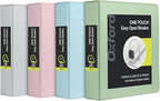 Oxford 3 Ring Binders, 2 inch ONE-Touch Easy Open D Rings, 3-Sided View Binder Covers, Binders for School, Xtralife Hinge, Non-Stick, PVC-Free, Natural Pastel, 530-Sheet Capacity, 4 Pack (79923)