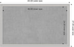 Amanti Art Silver Framed Magnetic Board 27x43 Large Vision Board for use with Magnets, 100% Metal Sheet to Display Items as Office Decor or for Home Organization in mudroom, Kitchen or Kids Room