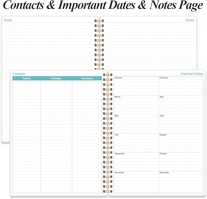 2026-2027 Planner - 18 Months Weekly & Monthly Planner from January 2026 - June 2027, Planners 2026-2027 with Elastic Closure, Inner Pocket, 8.5" x 11", Blue WaterColor