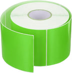 PATIKIL 3 x 5 Inch Rectangle Inventory Color Coding Labels 1 Roll, Square Self-Adhesive Inventory Label Stickers for Office Home Organization Name Tags, 500 Per Roll, Teal
