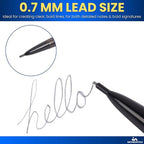 1InTheOffice Mechanical Pencils 0.7mm, #2.5, HB Lead, Black Lead, Smoke Barrel 24 Pack