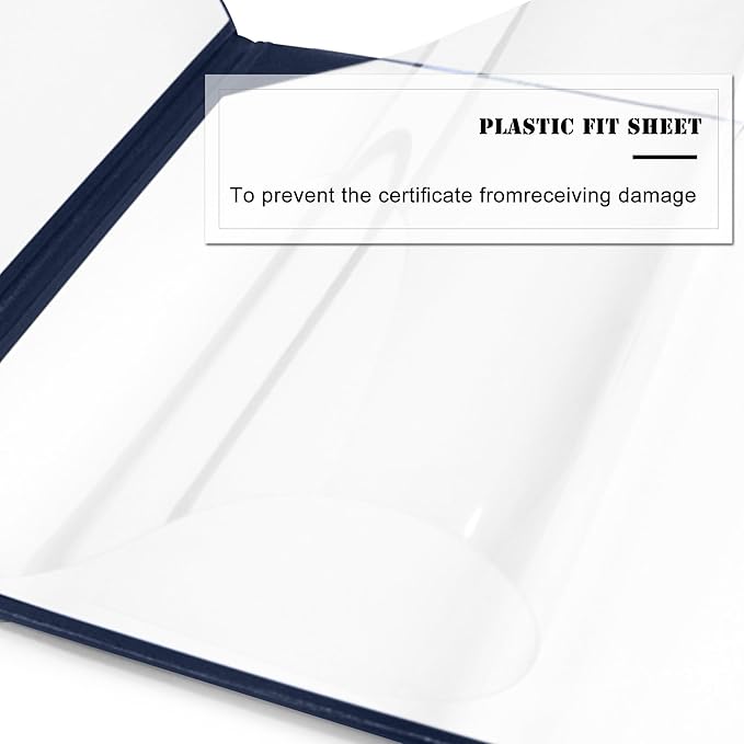 Diploma Cover 8.5” x11” Diploma Holder of Graduation Leatherette Padded Certificate（Tent Style),20-Pack