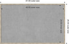 Amanti Art Silver Framed Magnetic Board 25x41 Large Vision Board for use with Magnets, 100% Metal Sheet to Display Items as Office Decor or for Home Organization in mudroom, Kitchen or Kids Room