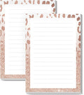SXboxing Sticky Notes 4X6 Inches, 2 Pack Large Cute Self-Stick Pads, Bright Funny Memo Pads Easy to Stick for Home, Office Glitter Pink Leopard