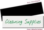 Write-On Magnetic Rack/Shelf Labels (6" x 2"). Includes a 10-Pack of Reusable Magnetic Strips for Easy Warehouse or Office Organization. Durable and Versatile.