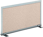 OBEX Acoustical Free Standing Privacy Screen, Cubicle Accessories Desk Privacy Panel, Desk Dividers for Office, Office Furniture Partitions Portable Sound Proof Dividers, 18" x 36", Overcast